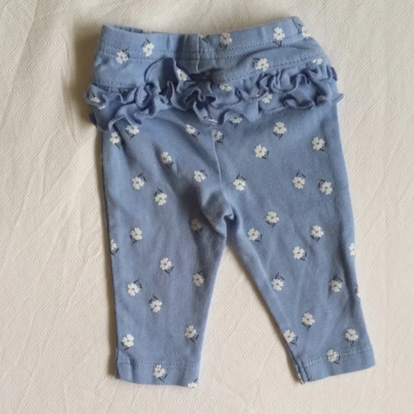 mixed brands 3-pack ruffle leggings bundle 3 months baby girl - Picture 7 of 12